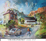 A Slice of Life at Woody Point-1, Oil on Canvas